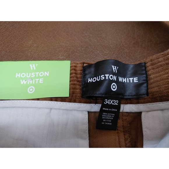 Houston White Adult Corduroy Chino Pants - Brown 34x32 - Picture 5 of 8